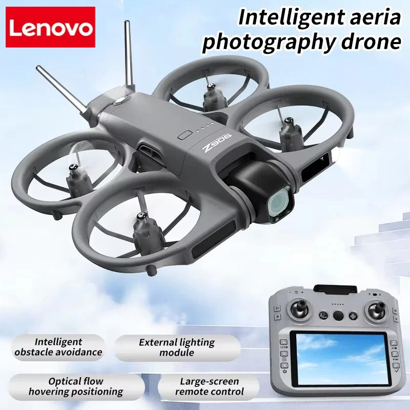 Lenovo Z906 Drone 8K Aerial HD Intelligent Avoiding Obstacle with Larger Screen Remote Control Folding Brushless Power GPS Drone