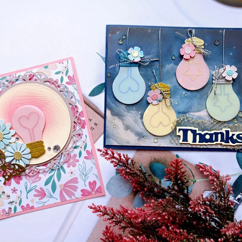 Light Bulb Metal Cutting Dies Stencils for DIY Scrapbooking/album Decorative Embossing DIY Paper Cards