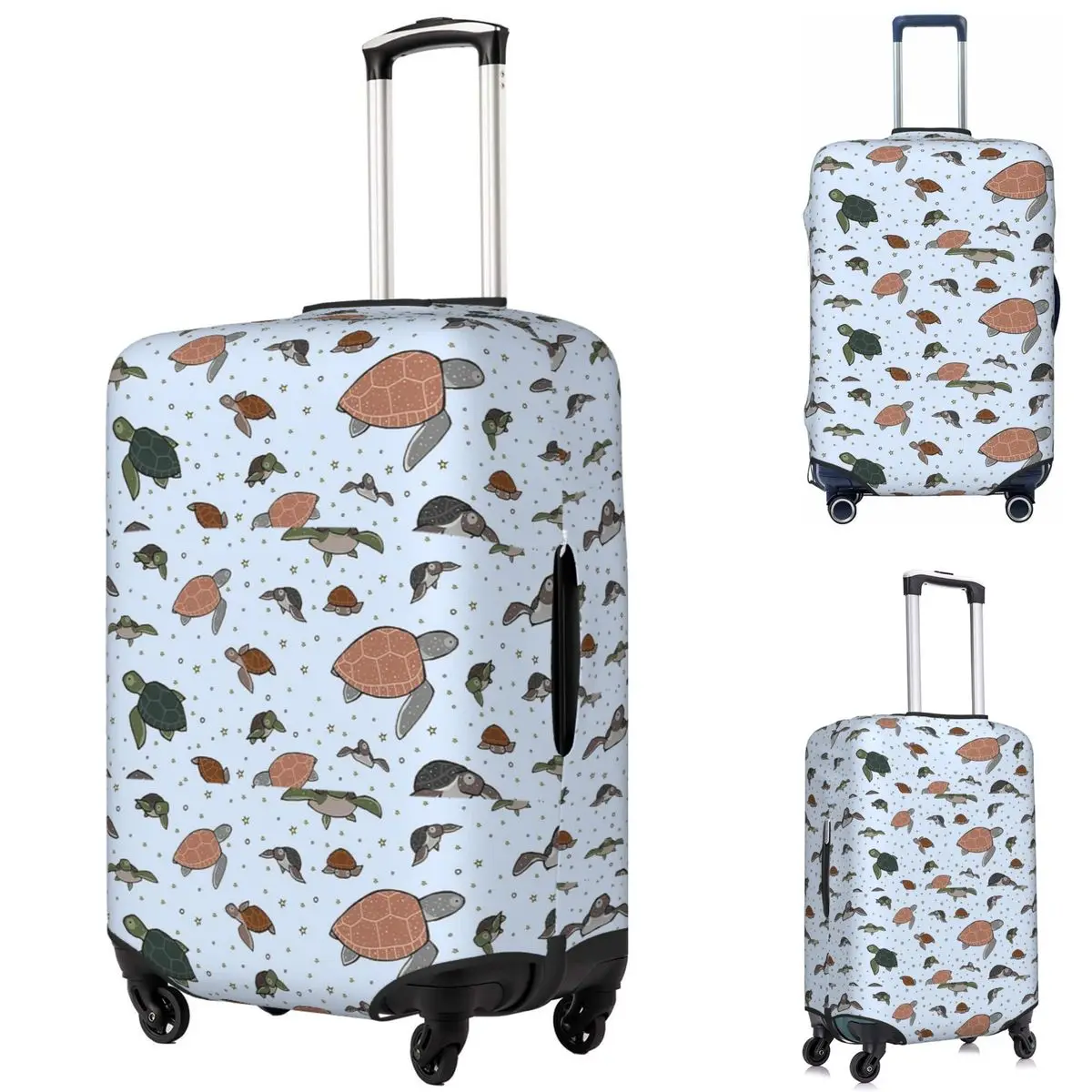 

Sea Turtles Suitcase Cover Protection Elastic Travel Luggage Protector Covers for 18-32 Inch
