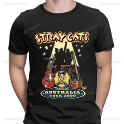 Stray Cats Rock Classic Tshirt American Rockabilly Band Fans Hipster Streetwear Fashion traspirante Boy Girl Men magliette in cotone