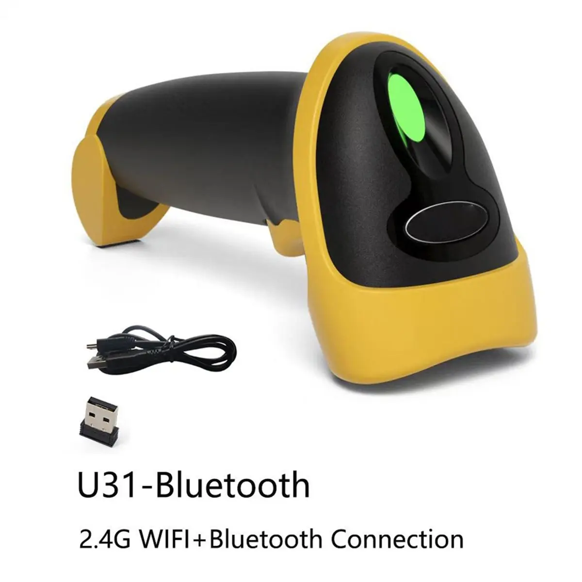 618 Mega Sale Wireless 2D Barcode Scanner Bluetooth QR Bar Code Reader for Supermarket Logistics Warehouse Retail POS