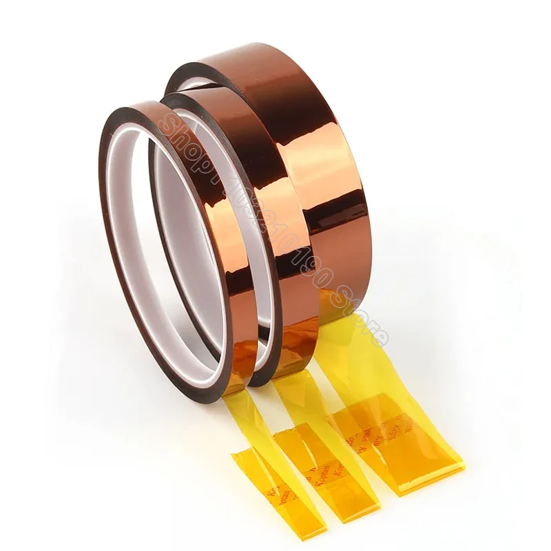 33 Meter Kapton Tape BGA High Temperature Heat Resistant Polyimide Gold Thermal Insulation Adhesive Tape For Electronic Industry