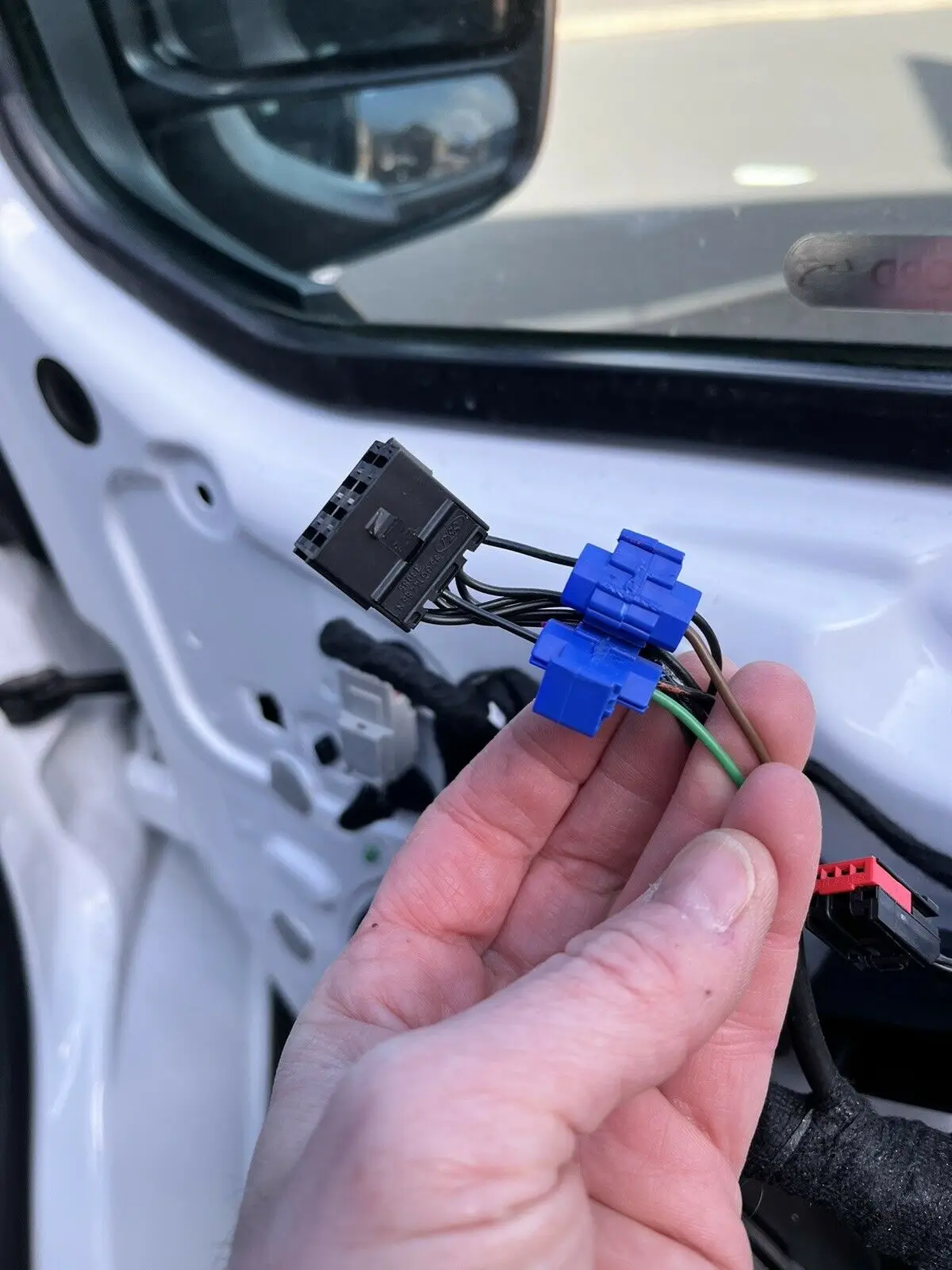 طقم مرآة الرؤية الخلفية الأوتوماتيكية القابلة للطي للسيارة لسيارة فورد ترانزيت مخصص ذكي أوتوماتيكي قابل للطي نظام مرآة جانبية ملحقات السيارة #1