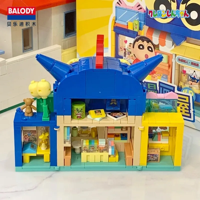 BALODY Blocos de Construção Crayon Shin Chan Ação Kamen Pequenas Partículas Menino Menina Montagem Modelos de Brinquedo Acessórios Presentes de Festival