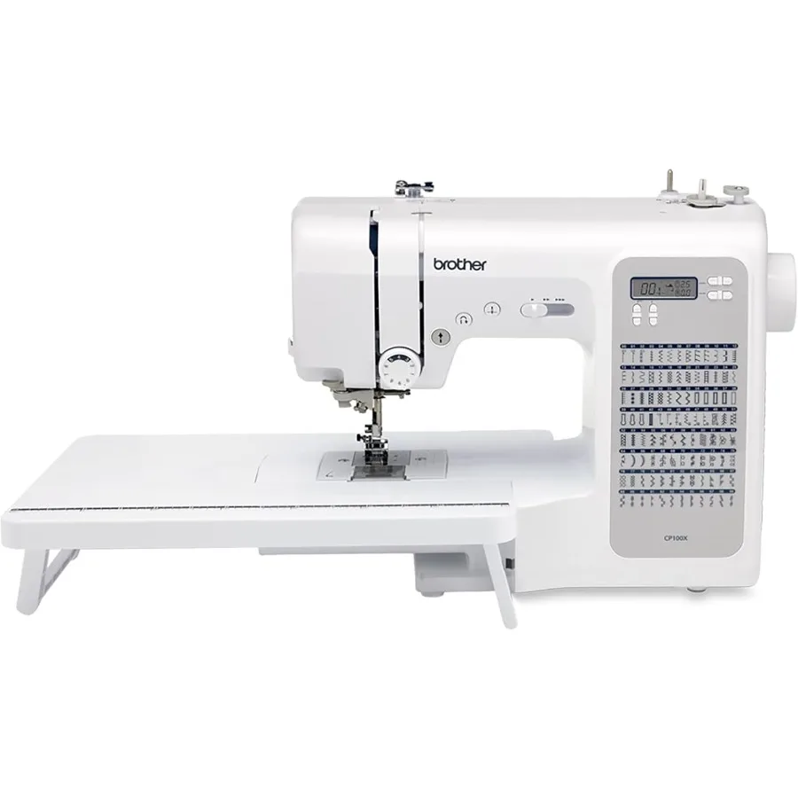 

CP100X Computerized Sewing and Quilting Machine,100 built-in stitches including utility,and 8 auto-size buttonholes