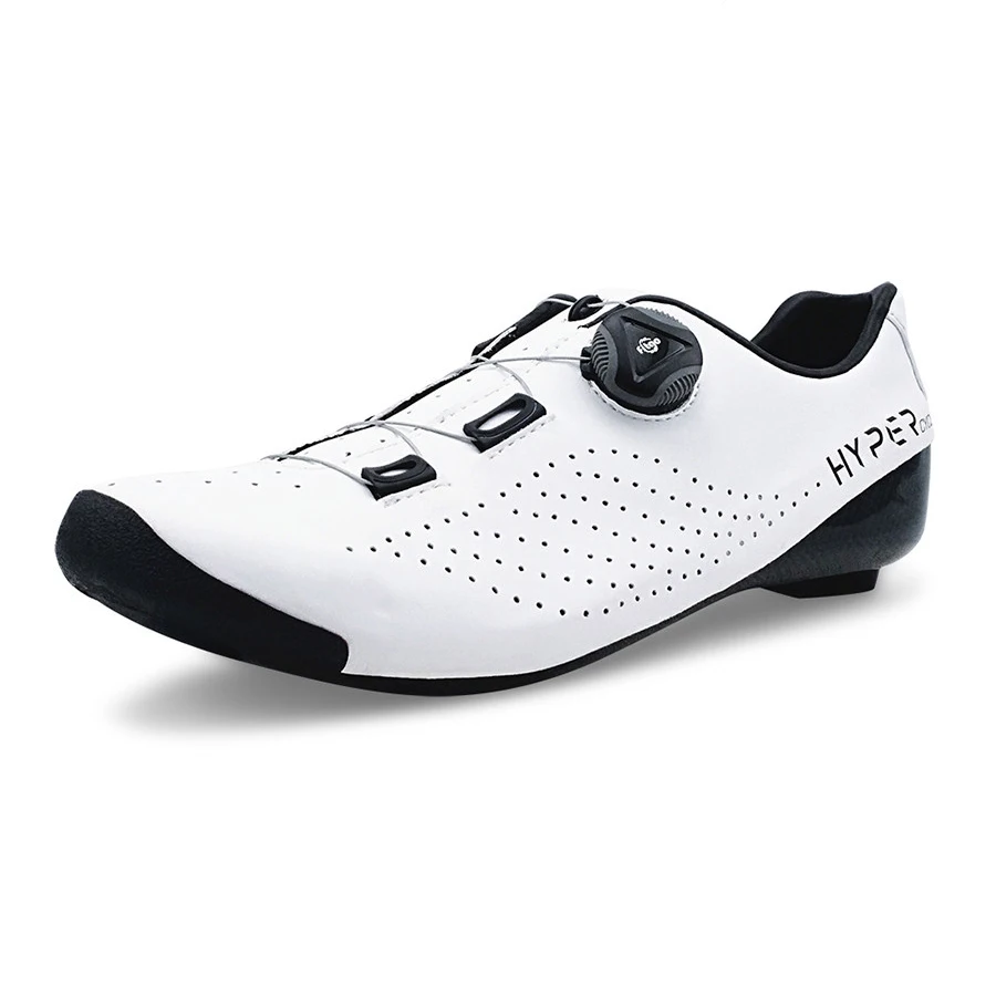 Original HYPER C8 Cycling Shoes Thermoplastic 3K Carbon Fiber Road Bike Sneakers 1 Shoelace Self-locking Thermoplastic Bicycle