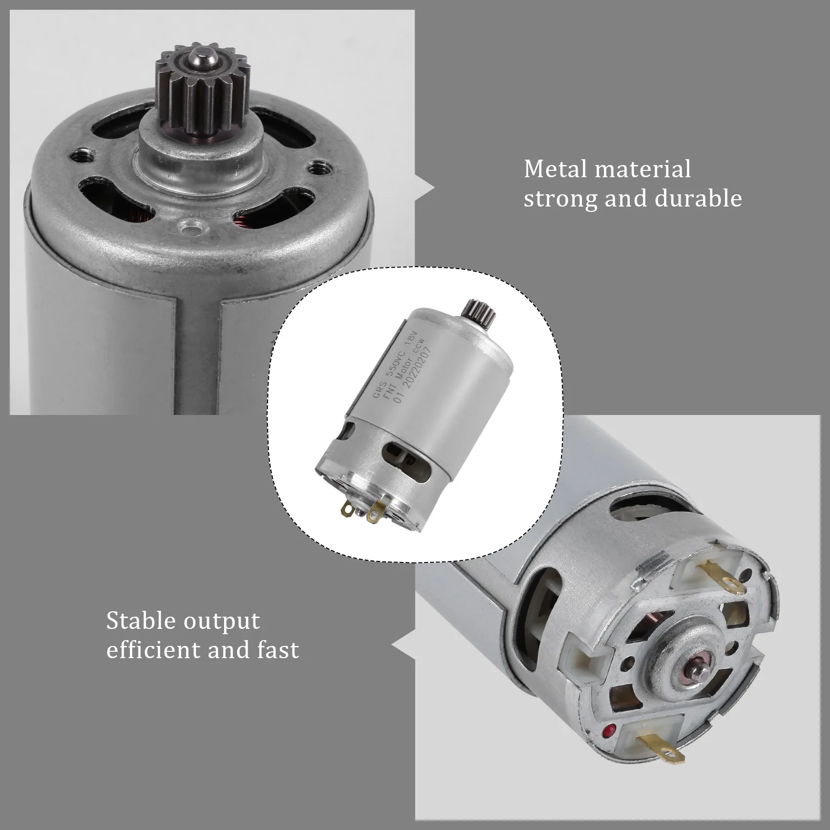 

【Promotion】GRS550VC 14 Teeth DC Motor 21500-29000RPM Lithium Drill Motor DC For Rechargeable Electric Saw Screwdriver