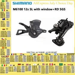 WinterMANO-Groupe VTT, DEORE SLX, XT, XTR, M6100, M7100, M8100, M9100, 12s Shifte, Levier, Dérailleur arrière, Mini Set, 1x12s