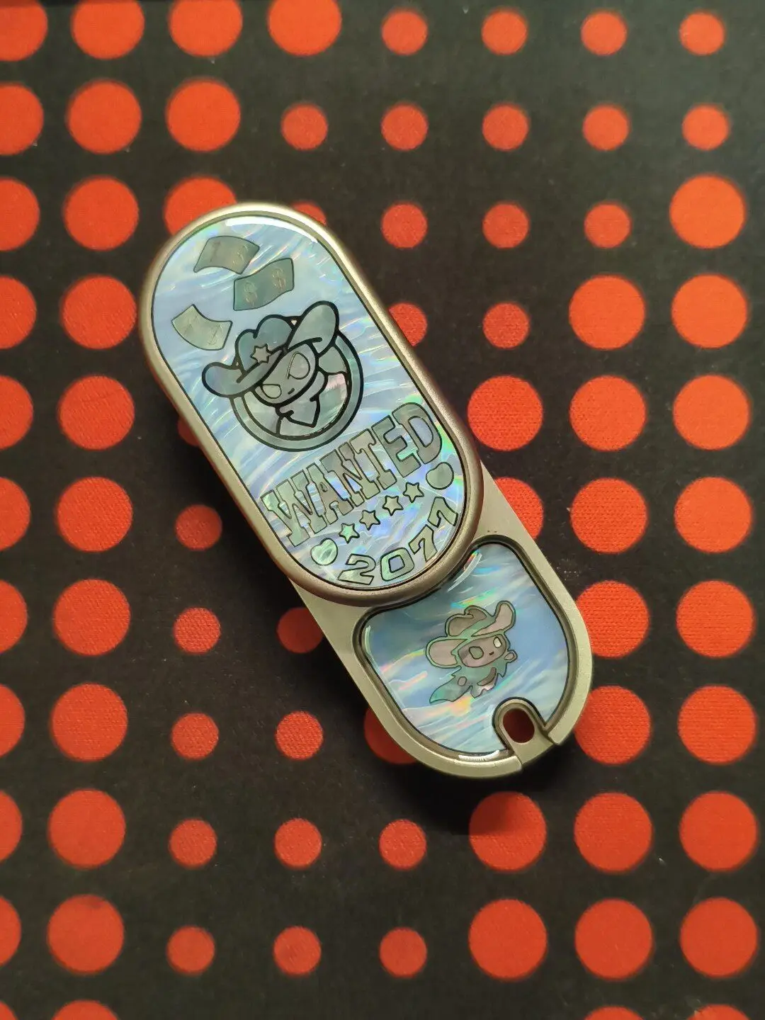 Used EDC EDC Nine Cowboy Push Brand Stainless Steel Material EDC Metal Decompression Toy