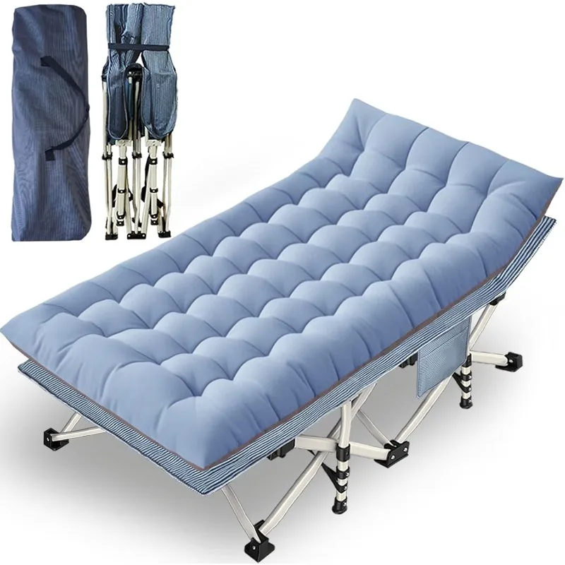 

XXL Camping Cots for Adults Extra Large Cots for Sleeping with Mattress Heavy Duty Camping Bed with Carry Bag Folding Cot