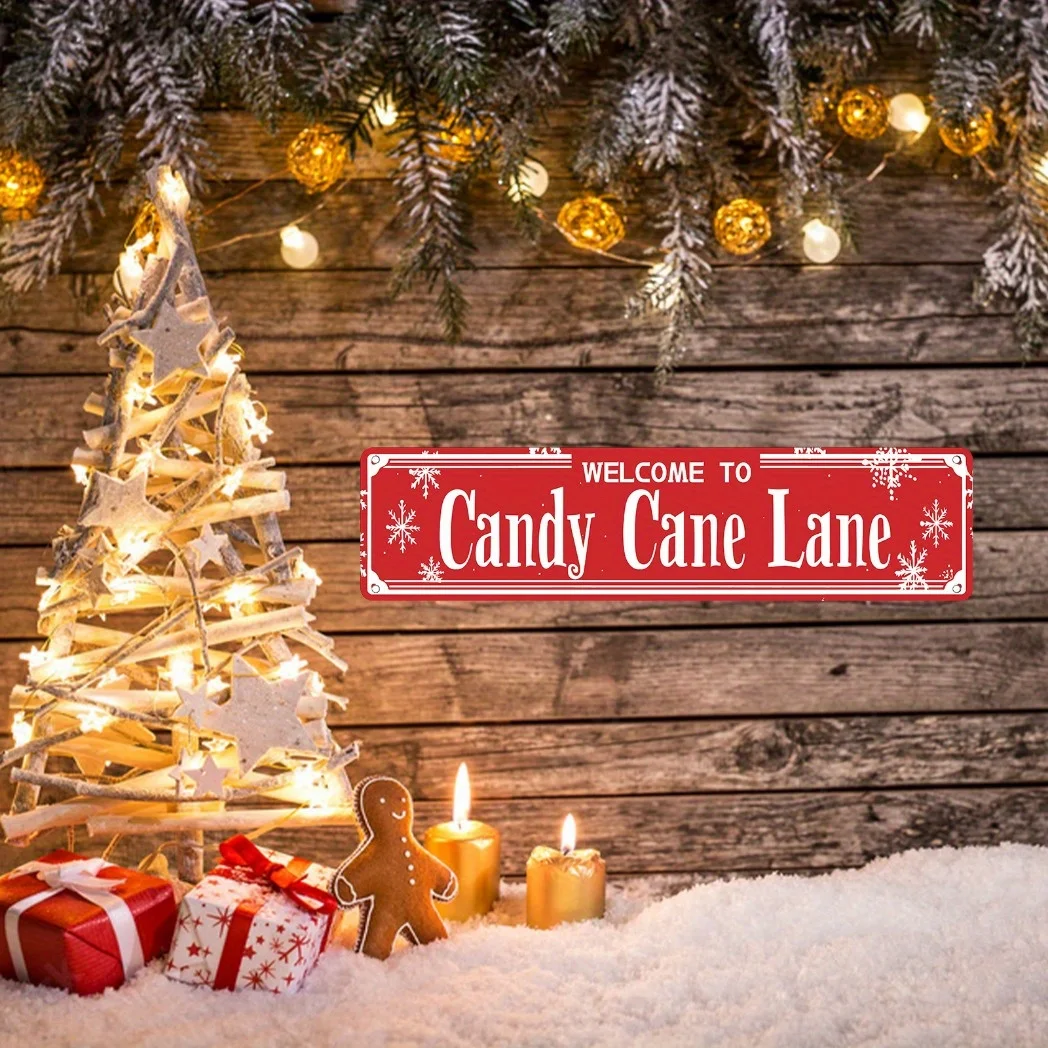 1pc [Smooth Finish] Welcome to Candy Cane Lane