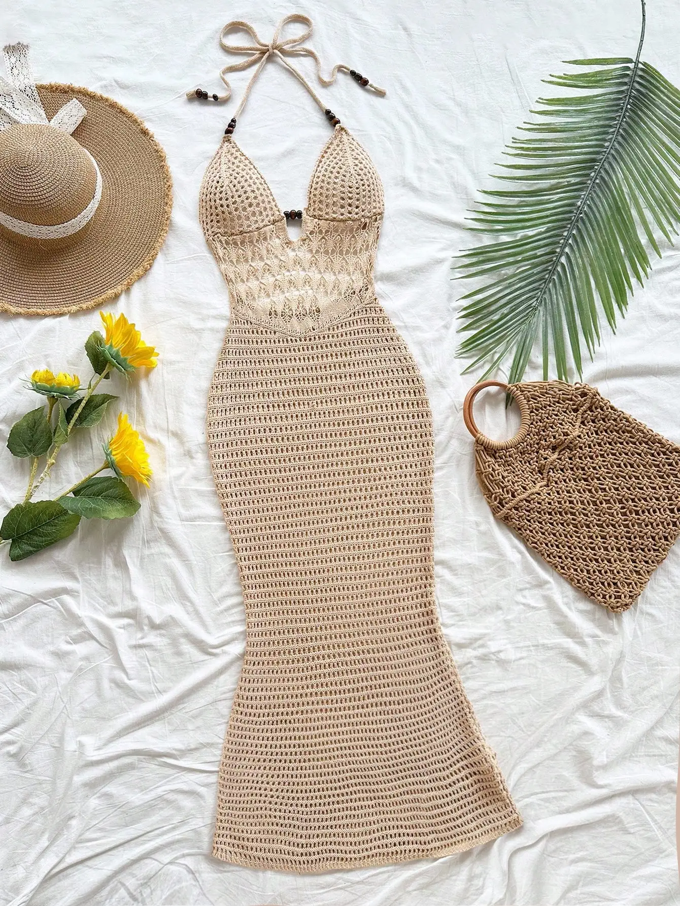Sukienka maxi typu halter z dz – Boho Summer Beach Maxi Dress recenzja i cena