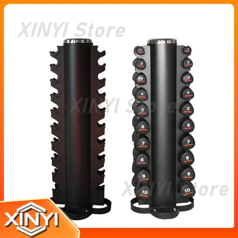 2026 Hexagonal Dumbbell Set with Dumbbell Rack 10 Pairs Vertical Cylindrical Gym Dumbbell Rack for Gym
