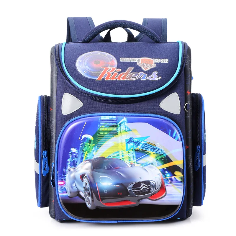 

New Kids Orthopedic Backpacks for Boys 3D Car School Bags Children Primary Book Bag Boys Knapsack Satchel Mochila Escolar