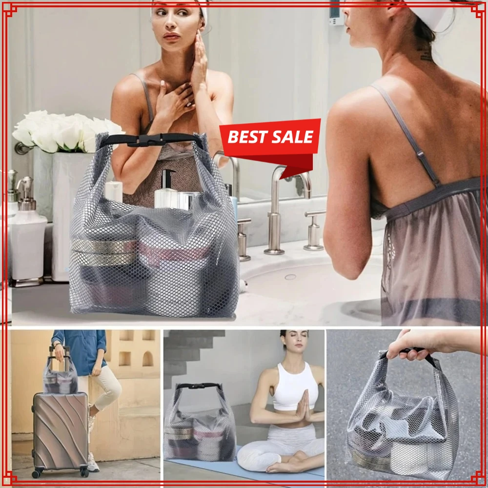 Bolsa de almacenamiento impermeable, ropa deportiva, baño de natación, cordón de gran capacidad, bolsa de artículos de tocador al aire libre para hombres y mujeres