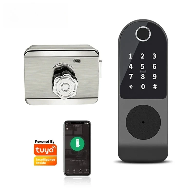 Waterproof APP Multi Languages Systrm Smart Digital Rim Door  for Gate Door