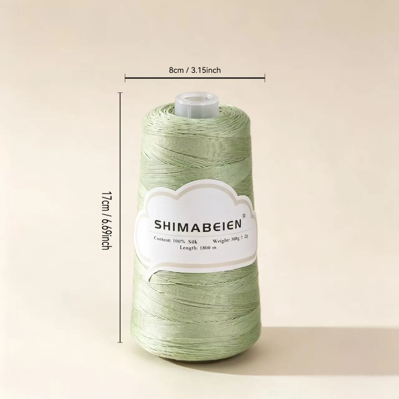 300g, 1800m, Silk Bamboo Charcoal Lace Yarn for Knitting and Crocheting Vests, Shawls, Sweaters, and Handicrafts. Spring and Sum view 5