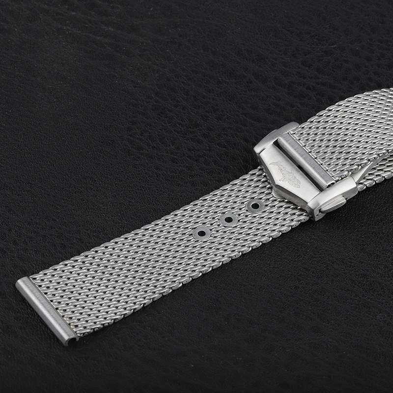 Watchband For Titanium Sea Ghost Metal Strap Watch Accessories Men Stainless Steel Watch Band