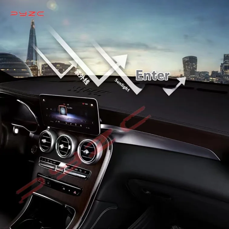 سيارة السيارات الداخلية غطاء لوحة القيادة لتويوتا كامي دايهاتسو تيريوس 2000 - 2005 LHD RHD داشمات السجاد كيب الشمس الظل وسادة البساط المضادة للأشعة فوق البنفسجية