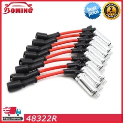 8pcs 48322R New Ignition Spark Plug Wire Kit Set CableFor Chevrolet Avalanche GMC Envoy Yukon XL Pontiac Grand Prix GTO Hummer