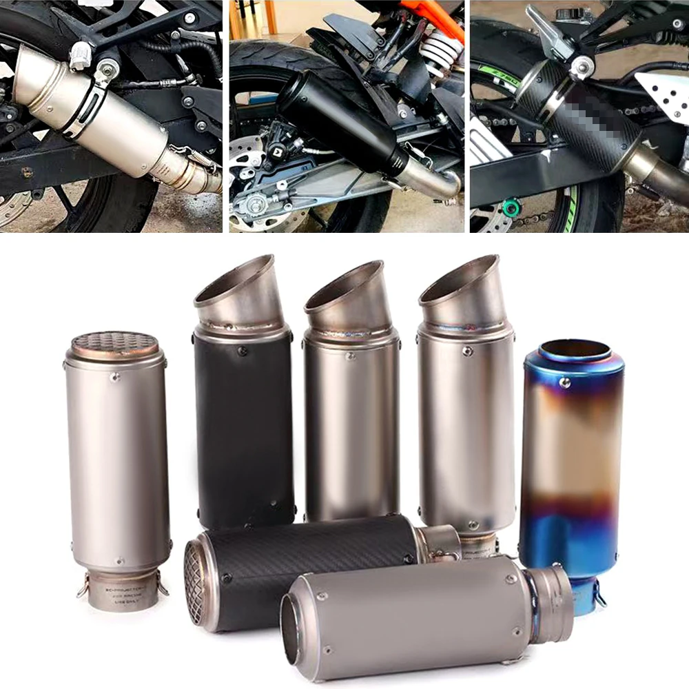 

51 мм 60 мм универсальный мотоциклетный глушитель SC, глушитель, стальной с DB Killer для Honda Yamaha Suzuki Kawasaki Z1000 R15 MT07
