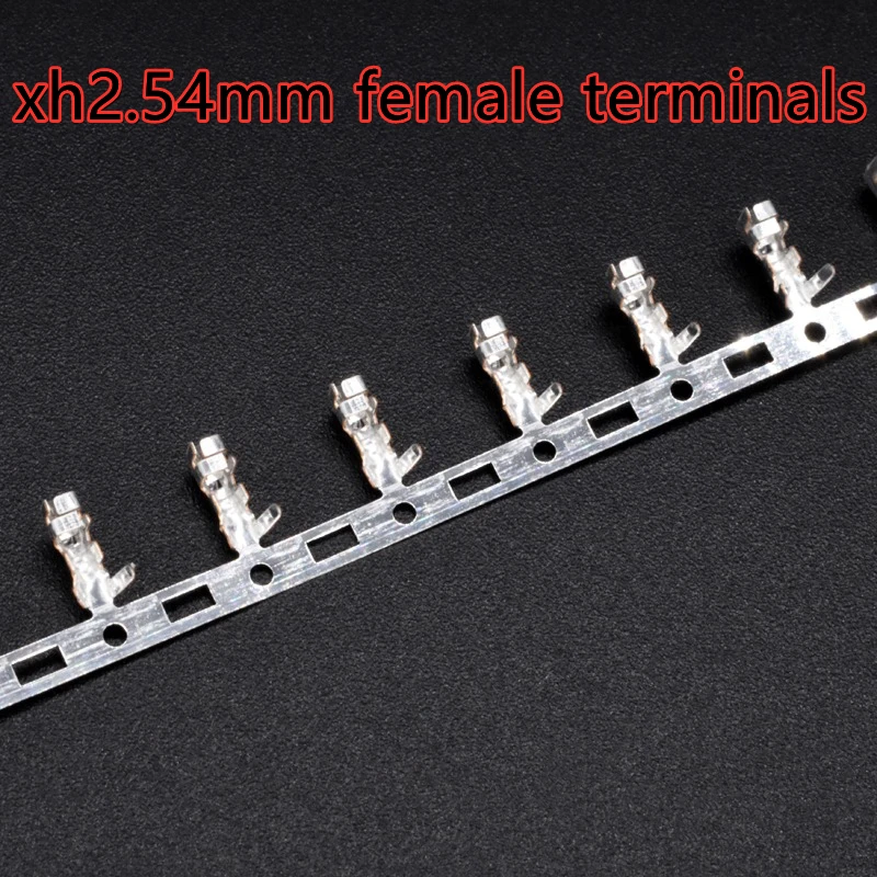 100pcs  xh2.54mm plug connector terminal cold press header reed XH female terminal pitch 2.54mm