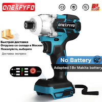 18V Cordless Electric Screwdriver Speed Brushless Impact Wrench Rechargable Drill Driver LED Light For Makita 18V Battery