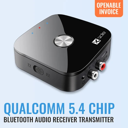 Imagen 2 del producto Tebe aptX/aptX-Adaptador Bluetooth 5,4 transmisor receptor de Audio R/L 3,5mm Aux adaptador de música inalámbrico para TV auriculares de coche