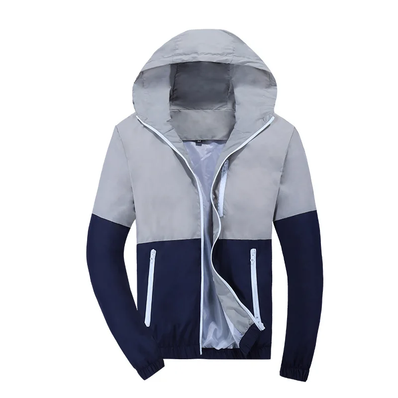 Giacca da uomo giacca a vento 2024 primavera autunno moda giacca da uomo con cappuccio giacche Casual cappotto maschile cappotto da uomo sottile