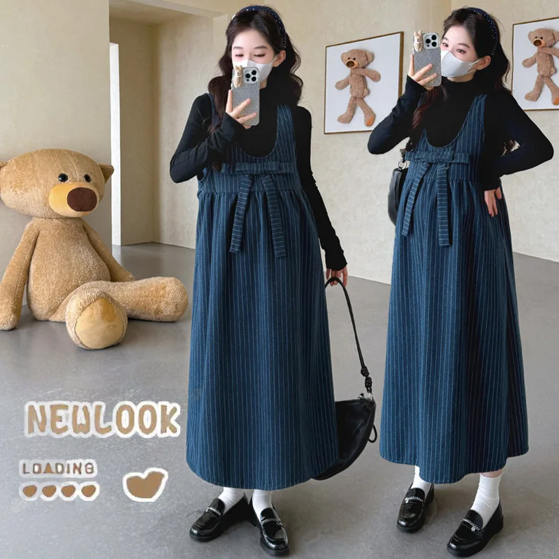 completo-da-maternita-casual-ampio-delicato-ed-elegante-con-vestito-a-righe-e-top-a-collo-alto-a-maniche-lunghe-set-due-pezzi-per-donne-in-gravidanza
