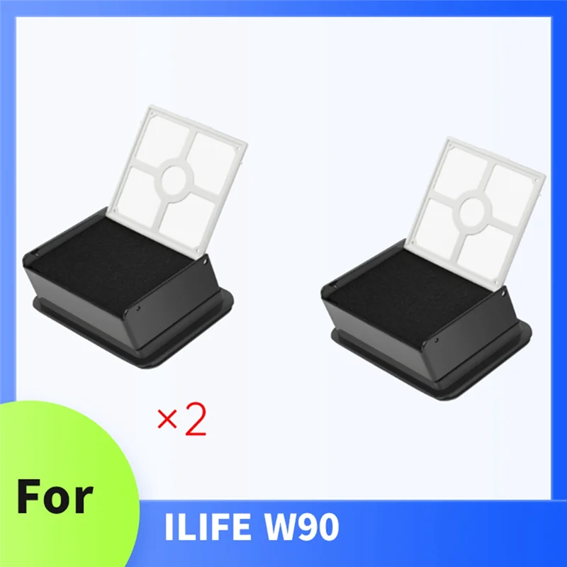 Keol-acessórios de robô de limpeza peças de reposição filtro 2 peças para aspirador de pó sem fio ilife w90