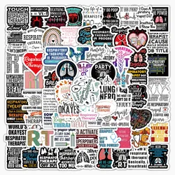 10/30/50/100PCS Respiratory Therapist Graffiti Stickers Health Phrase Funny Cartoon Decals Laptop Phone Guitar Bike Skateboard