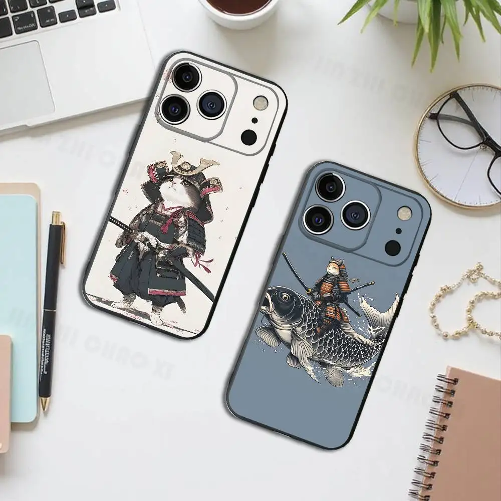 

Warrior Cat Silicone Soft Phone Case For IPhone17 16 15 14 13 12 11 Pro Max Plus X XR SE Cover