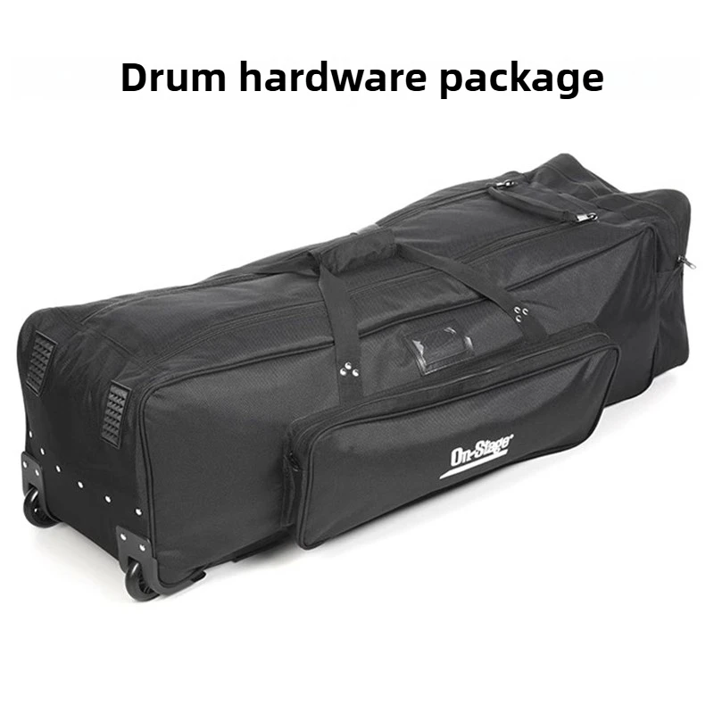 

Drum Storage Bag with Wheel Large Capacity Drums Bags Portable Drum Stool Drumstick Organizer Accessories Musical Instrument Bag