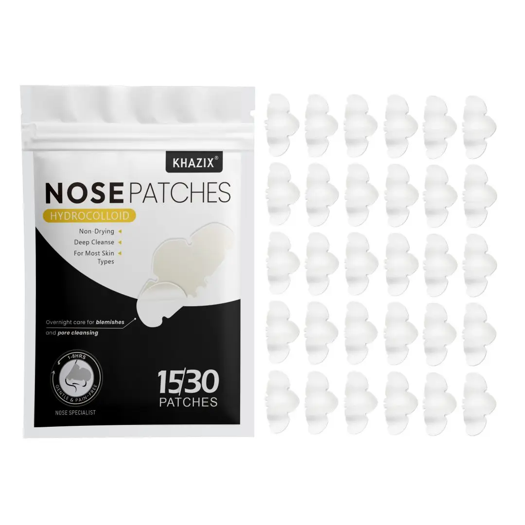 

15/60 шт. белые патчи для носа, легко наносится, уход за скрытой кожей, гипоаллергенный материал, нежное отшелушивание, очищающее средство для пор, кремовый