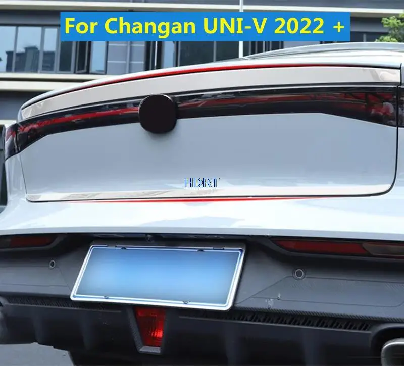 

Car Rear Tail Trunk Door Trim Moulding Exterior Cover Stainless Steel Tailgate Strip For Changan UNIV UNI-V 2022 + Accessories