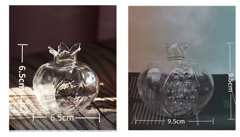 Creative Pomegranate Vase Glass Home Decor Vase Fruit Vase Room Decor Decor Fruit Cachepot Home