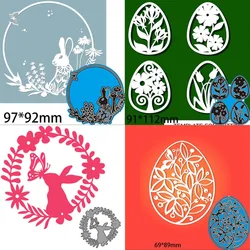 Easter Rabbit Egg Basket Chicken Metal Cutting Dies Scrapbooking Craft Mold Templates Photo Album Card Making Embossing Stencil