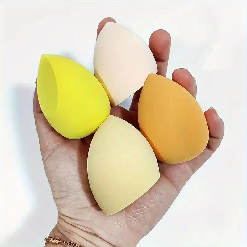 4-częściowy zestaw gąbek do makijażu Premium - bez lateksu gąbka kosmetyczna do mieszania podkładu, w dotyku i aplikacji makijażu