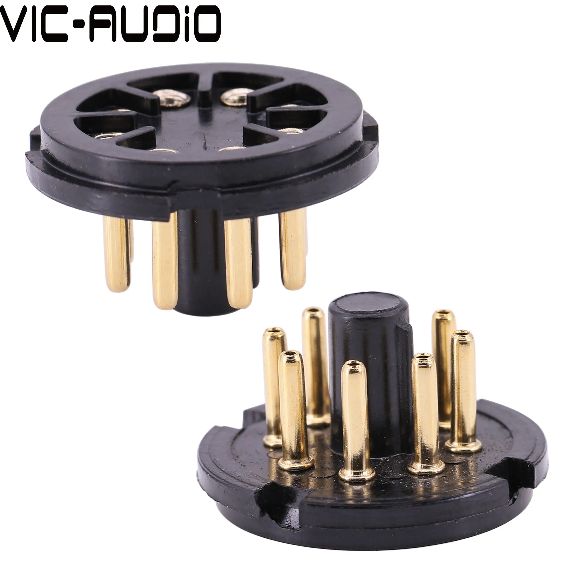 10PCS 8PIN Tube Socket Valve Tube Base Bakelite S8AEH For KT66 KT88 EL34 6SN7 6SL7 6V6 6L6 Vacuum tube Amplifier Audio HiFi
