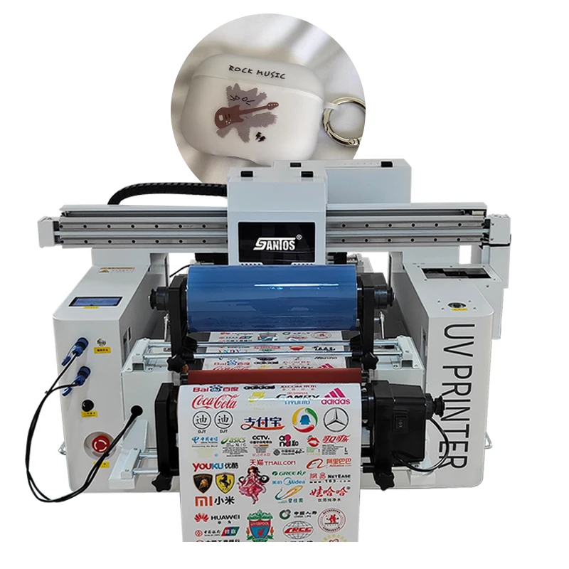 60cm a1 UV DTF printing machine and 90*60cm UV flat bed all in one printer mulitfunction digital inkjet  UV printer