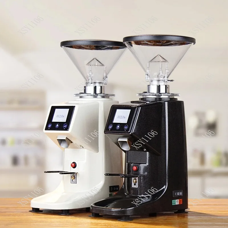 Automatic Coffee Grinder Flat Burr Quantitative Powder Maker for Espresso Coffee Beans
