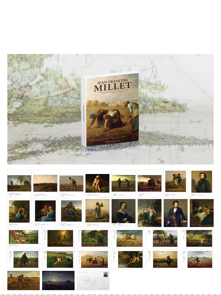 30 قطعة جان فرانكوي الدخن الفن اللوحة بطاقات INS نمط الزخرفية أتمنى بطاقة المعايدة ل الجدار ملصق DIY بها بنفسك هدية رسالة بطاقة بريدية