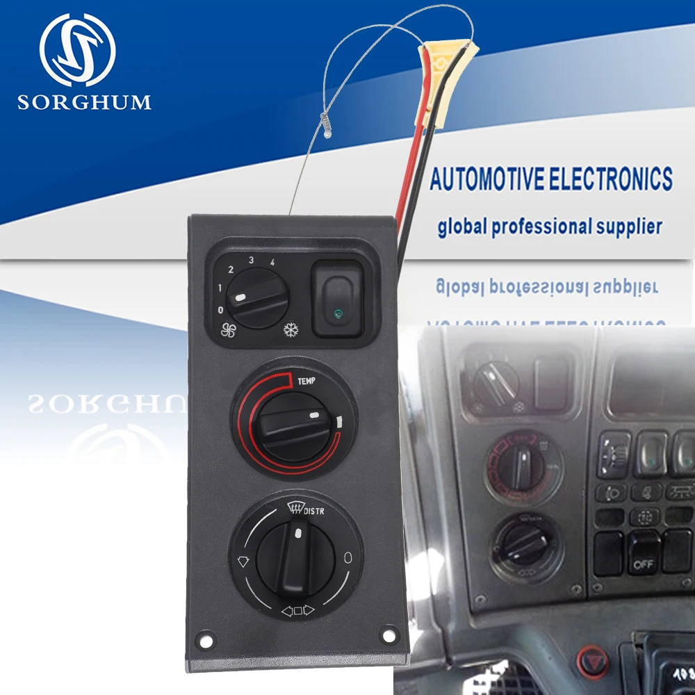 

1504907 Комбинированный переключатель управления климат-нагревателем, панель кондиционирования Ai для Scania 4 серии 1996 2005, переключатели грузовиков 1391055 131055