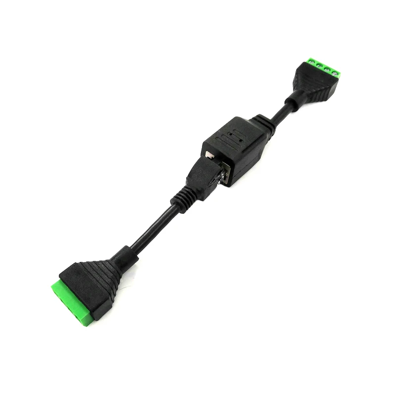 

1/5/10PCS RJ45 To 4pin Terminal RJ45 Female Terminal Block Crystal Head Terminal Block Pressure-free Crystal Head Net Block End