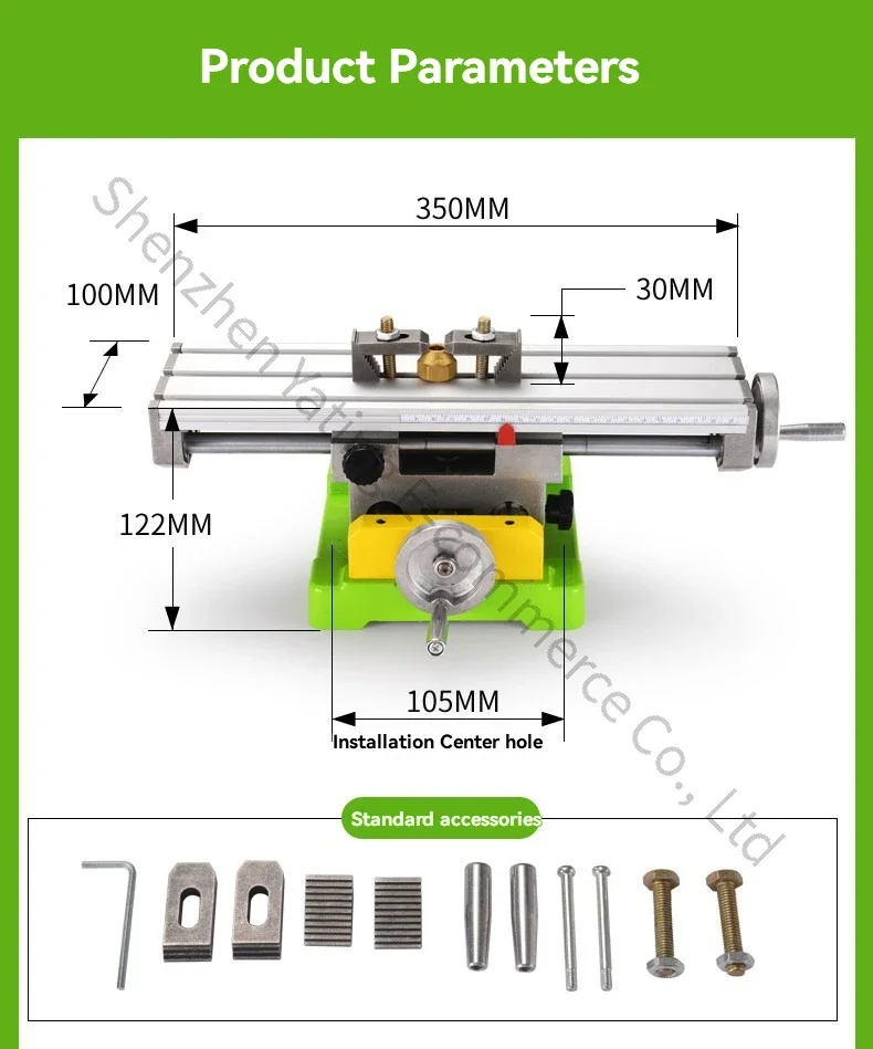 1PC Precision Cross Slide Table Worktable BG-6350 Bracket Mini Micro Multifunctional Milling Worktable
