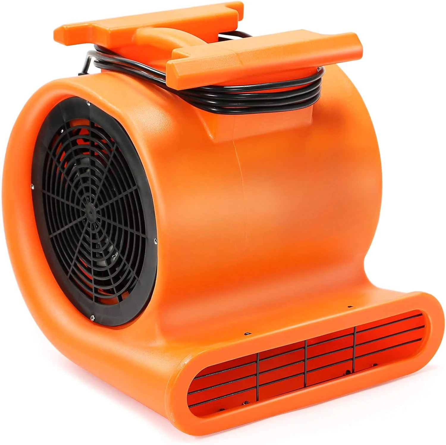 Air Mover Carpet Dryer 3 Speed 1 HP Industrial Floor Fan - Orange Stackable Carpet Drying Fan Floor Blower