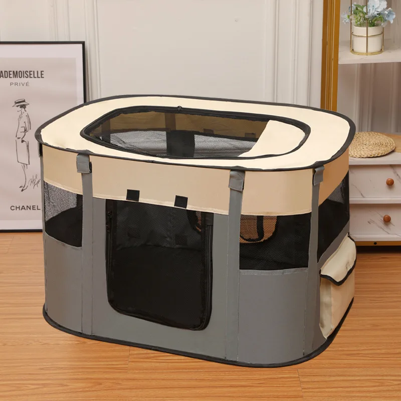 Pet Supplies Cat Kennel Dog Cage Closed Pet Fence Tent Large Space Kitten Delivery Room