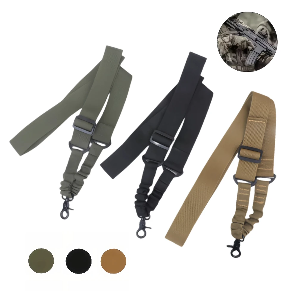 

Одноточечный регулируемый ремень для банджи-пистолета, плечевой ремень для винтовки, охоты, аксессуары для стрельбы на открытом воздухе, тактический ремень для оружия, веревка