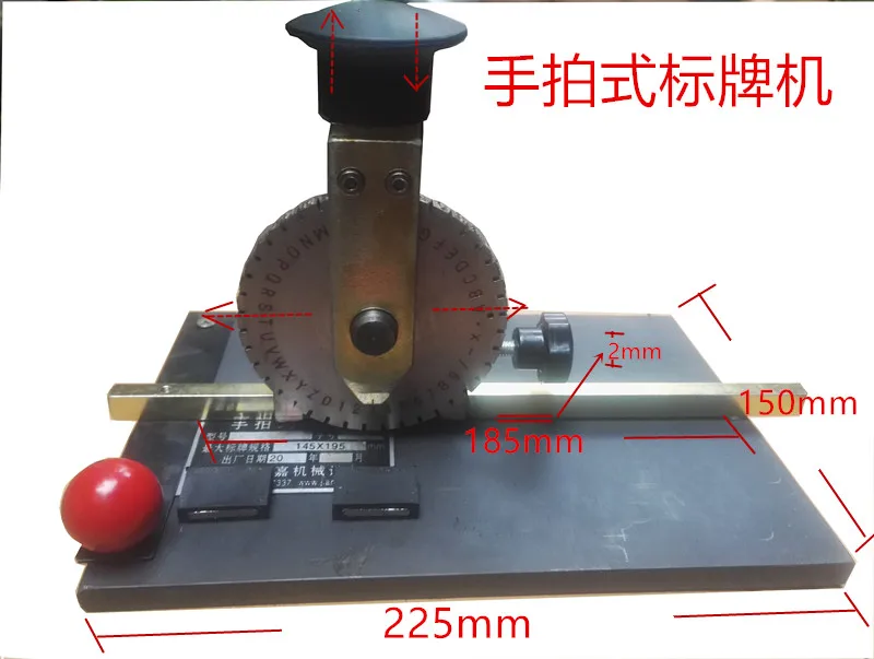 AOLIVIYA Manual Metal Marking Printer Hand Stamp Signage Steel Code Number Letter Engraver Specialty Tools